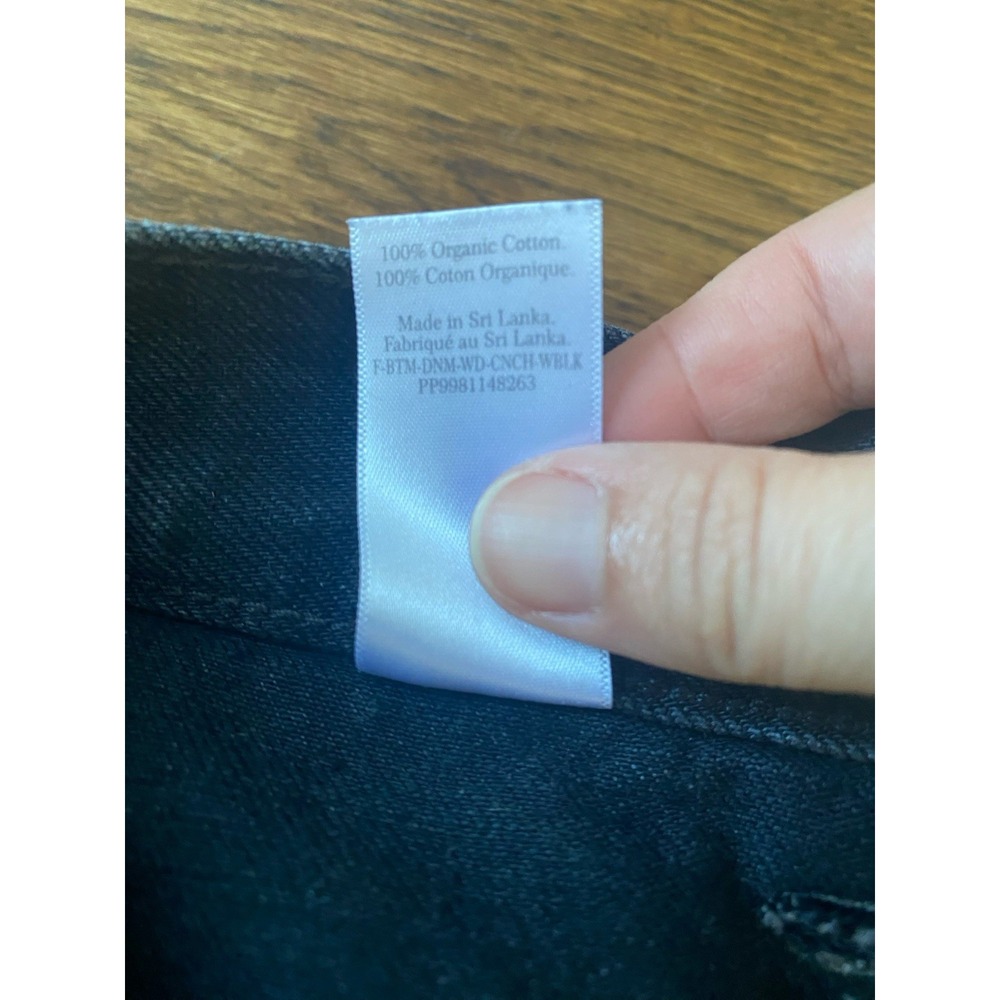 Everlane Women's The Way-high Gardener Cropped Denim Jeans Washed Black Size 24 - Picture 9 of 10